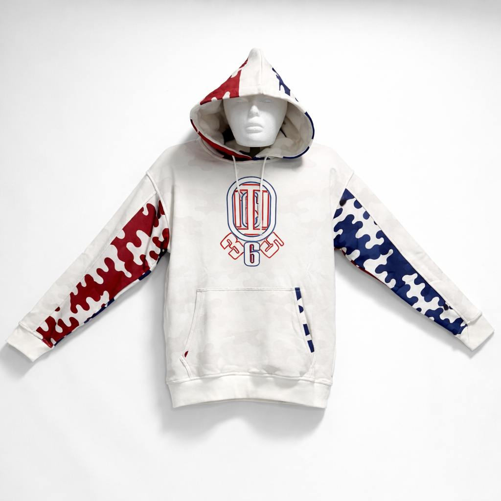 ICON 365 Blue Reversable Scarf Hoodie