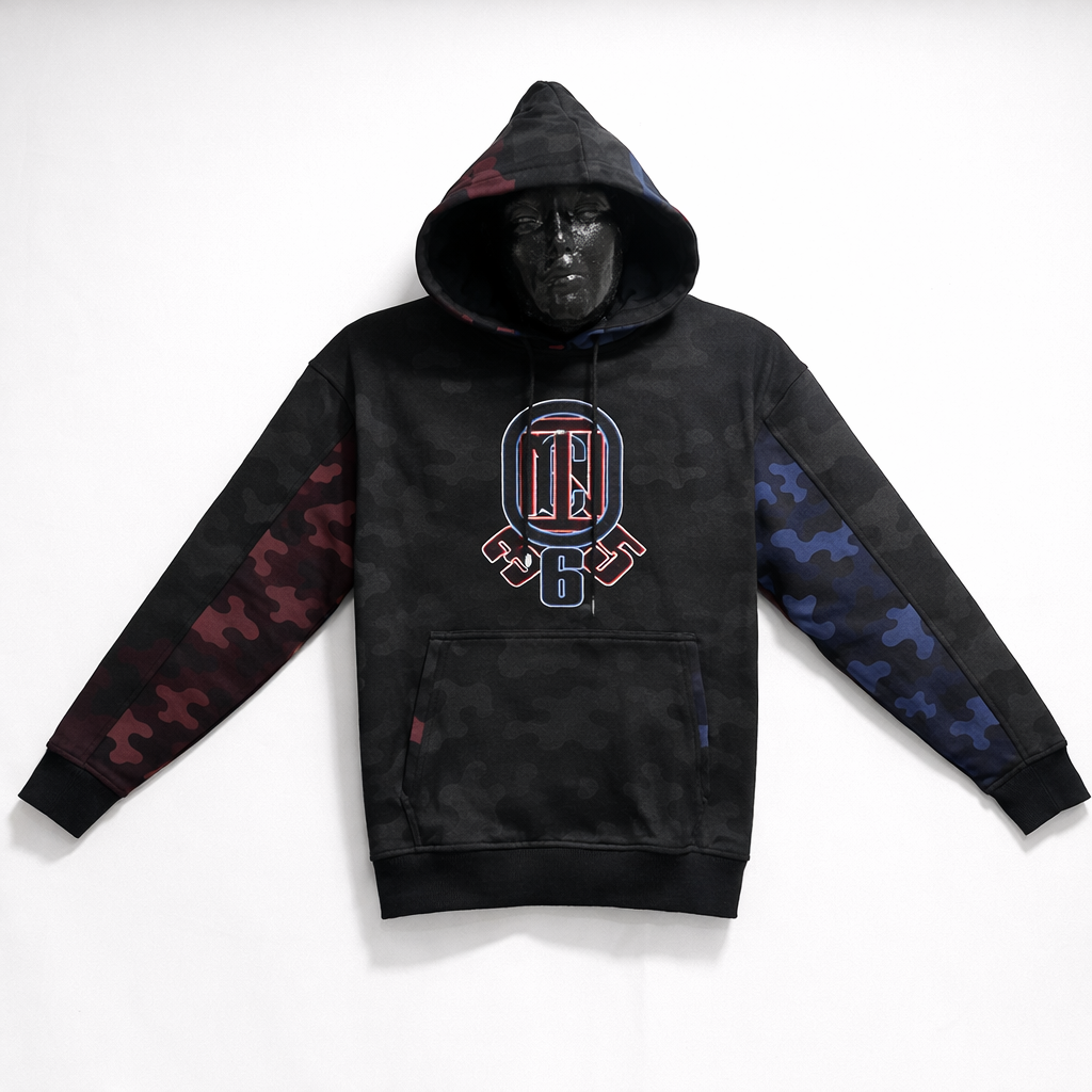 ICON 365 Red Reversable Scarf Hoodie